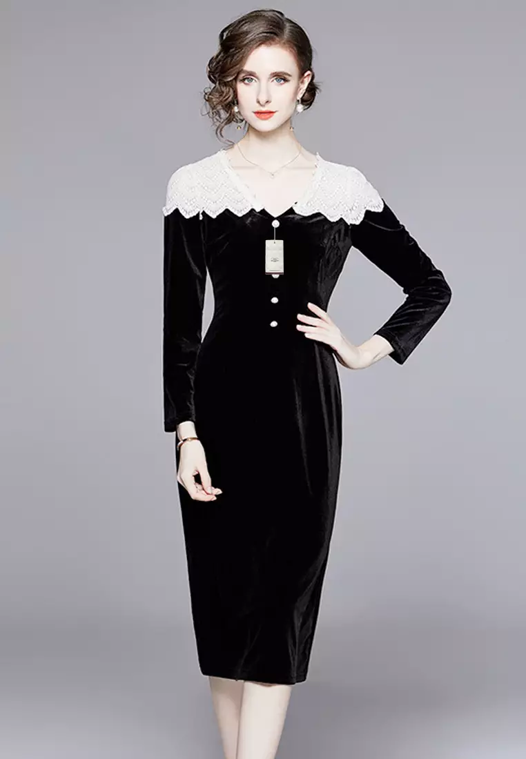 Buy shop velvet dress