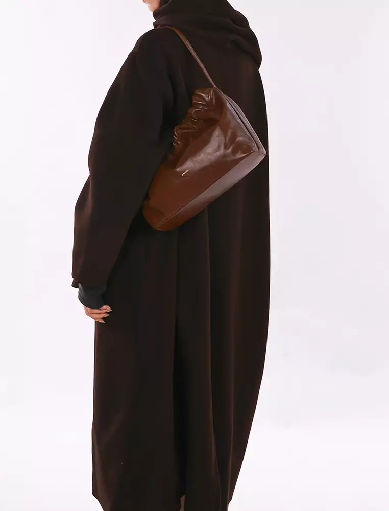 SCRUNCHIE Shoulder Bag - Raisin