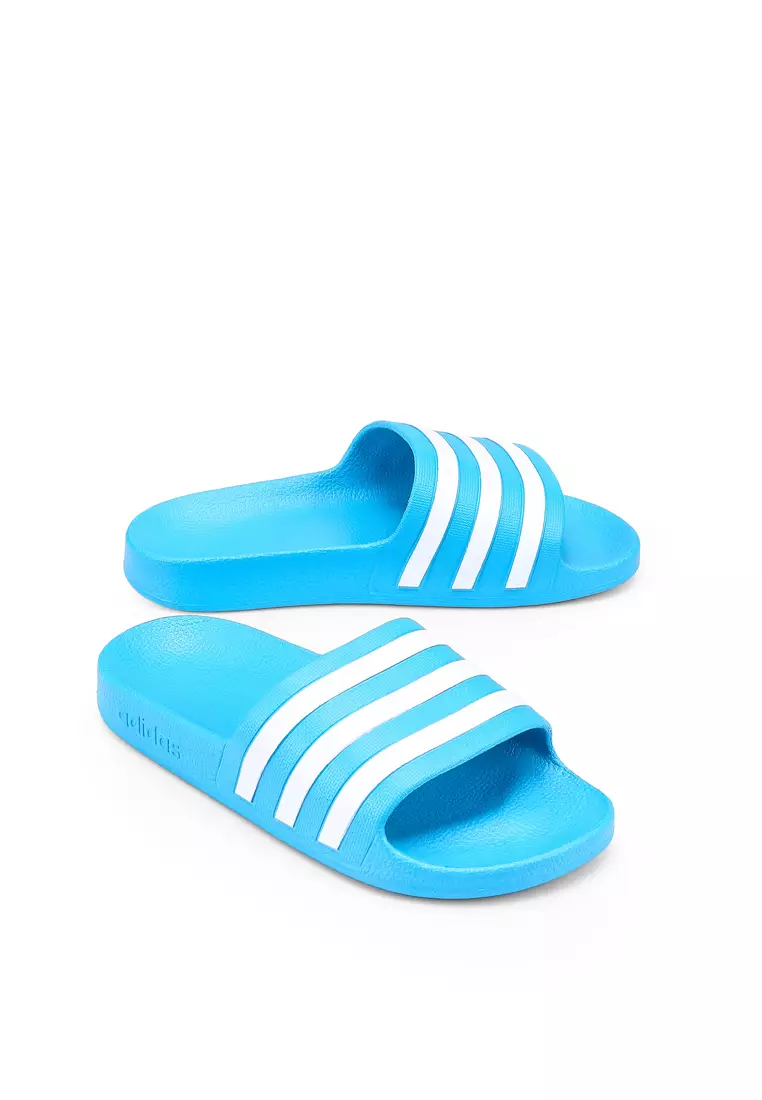 Women's adilette top aqua slide sandal