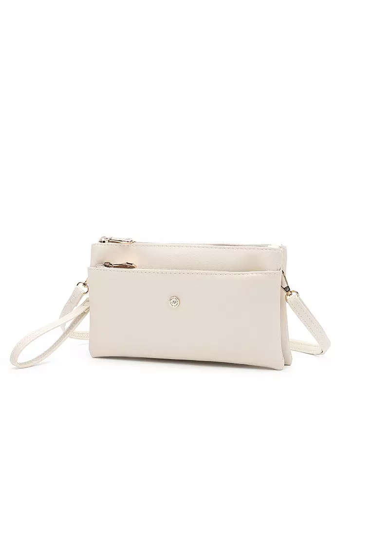 Women's Sling Bag / Crossbody Bag / Wristlet (斜孭袋 / 腕带錢包) - 米黃色