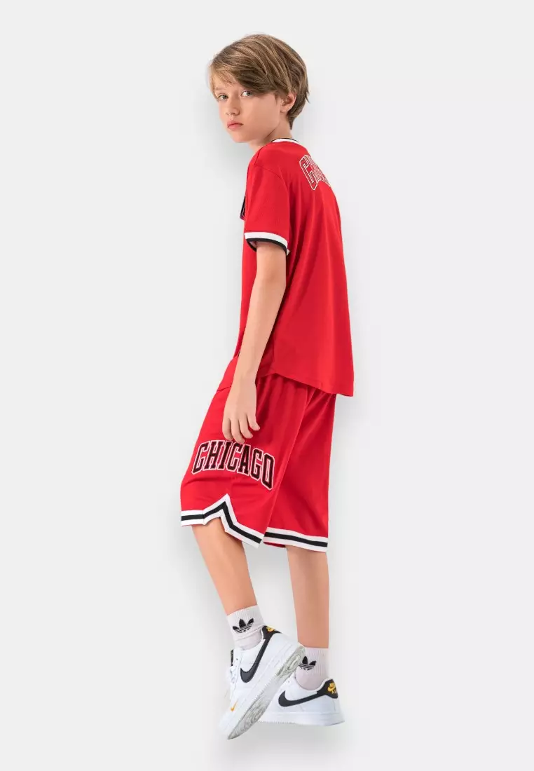 Chicago Bulls Basketball Warm up Jersey for Kids Core Collection