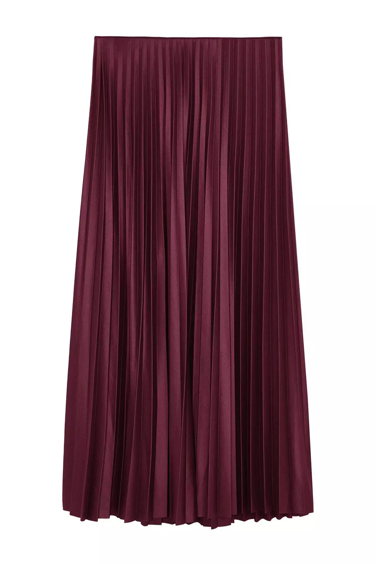 Pleated Maxi Knitted Skirt