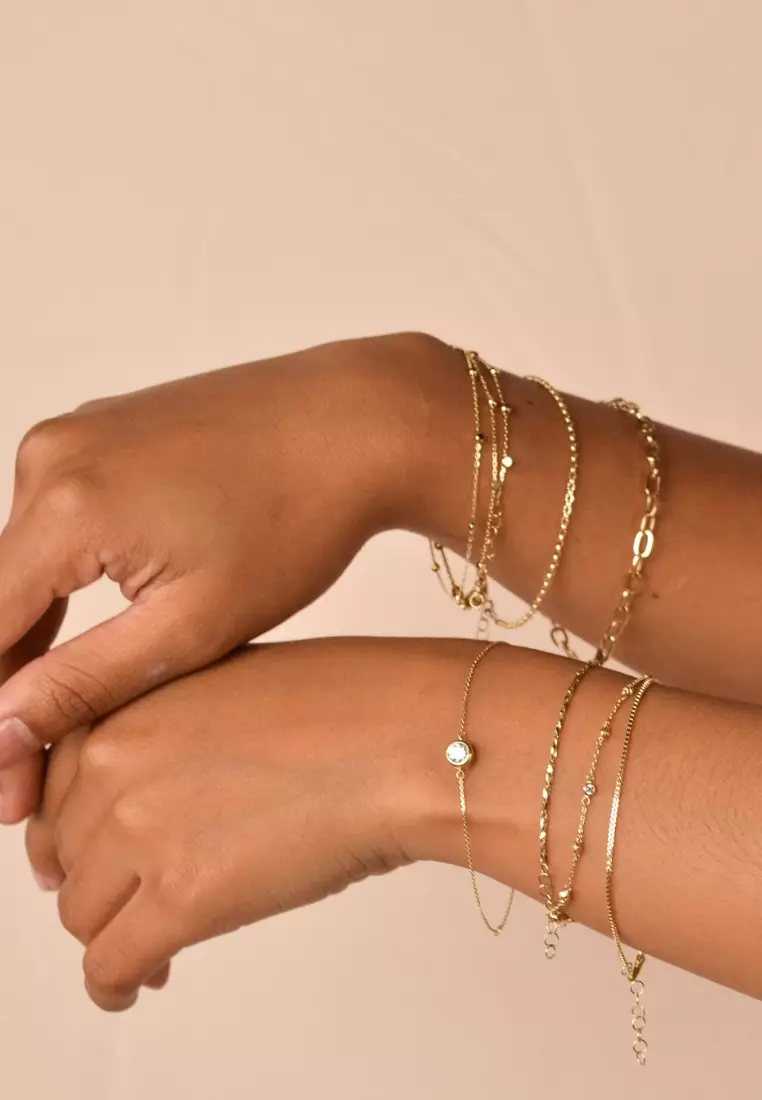Box Chain Bracelet 14k Gold