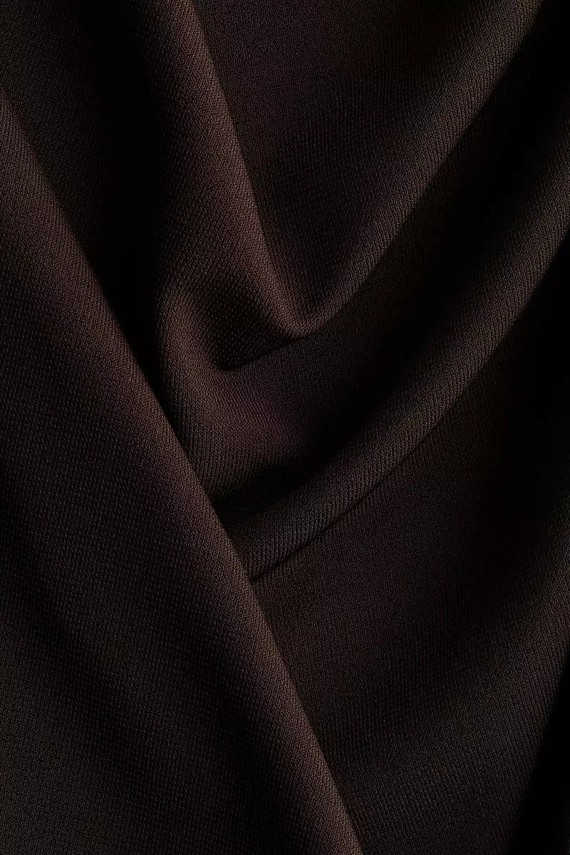 Draped one-shoulder dress