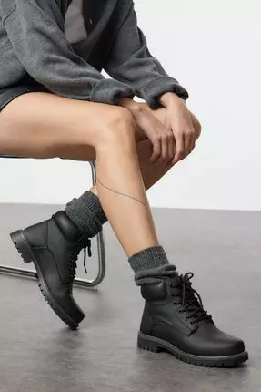 Y’s lady’s short boots black 25〜25,5cm Jeossy Women's Ankle Boots, Classic Low Heeled Short Booties