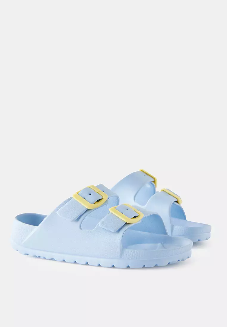 Twin Strap Slide Sandals