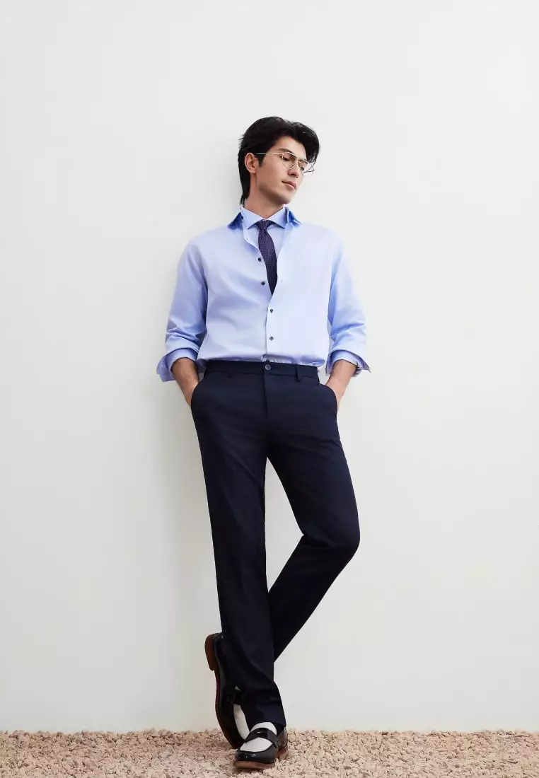 G2000 Non-Iron Premium Cotton Smart Fit Stripe Shirt