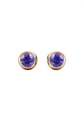 Her Jewellery purple Birth Stone Moon Earring February Amethyst RG - Anting Crystal Swarovski by Her Jewellery DB889ACCA219DEGS_1