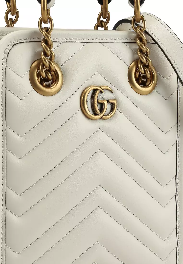 Gucci gg marmont mini white online