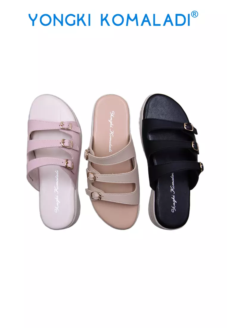 YONGKI KOMALADI DAPHNE SANDAL OL-DYT4703-25 HITAM