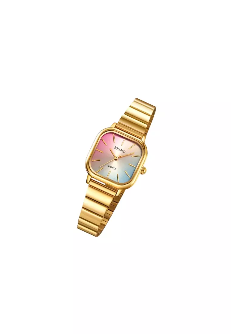 Jam Tangan Wanita Analog Fashion Stainless Steel Tahan Air GS90 ORIGINAL