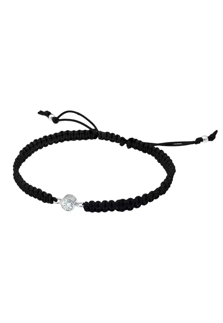 Gelang Perhiasan Perak 925 Wanita Knot Basic Embellished with Crystal by Swarovski®