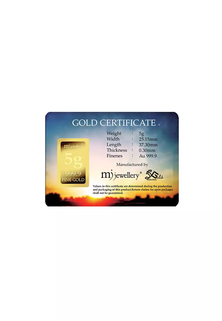 5G Gold Collection 999.9/24K Happy Birthday Dad Series Gold Bar (5g)