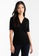 ck Calvin Klein black Merino Wool Silk Polo Top 9B247AAFEE82E1GS_1