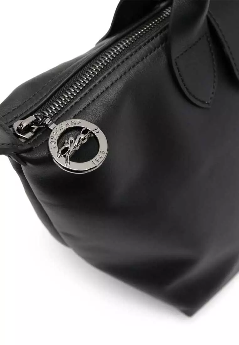 Le Pliage Extra S Leather Handbag Black L1512987