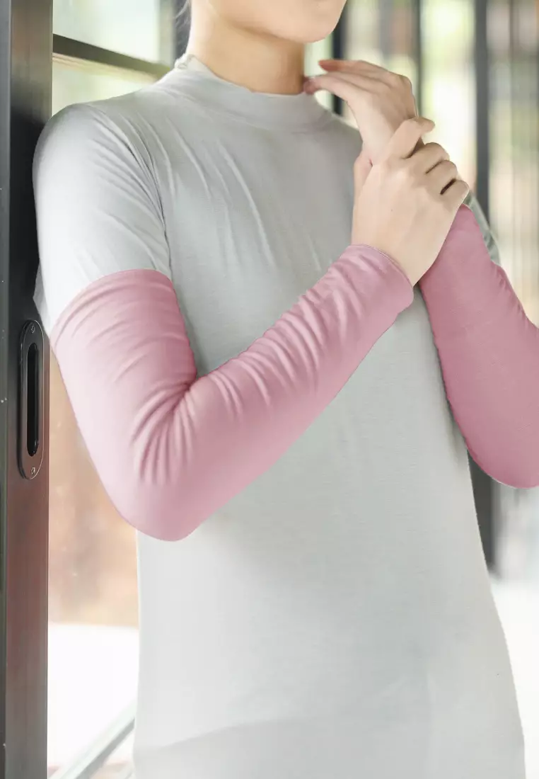 Cotton Bee - Leia Hand Sleeve | Manset Tangan Handsock Tencel - Coral Pink