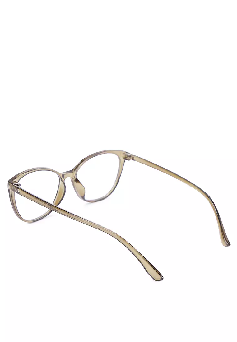 Kacamata TR Lentur Pria Wanita Antiradiasi Cat Eye Vania Brown