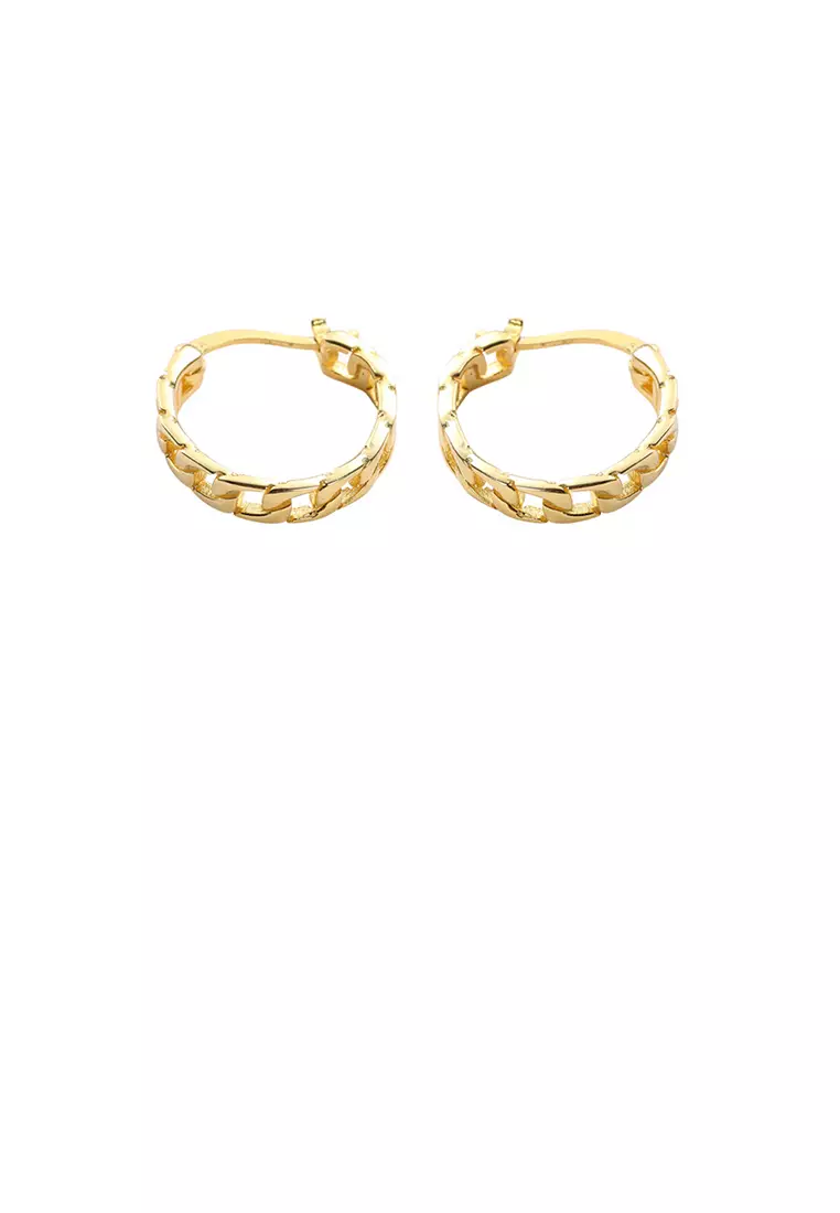 Gold ring stud earrings hotsell