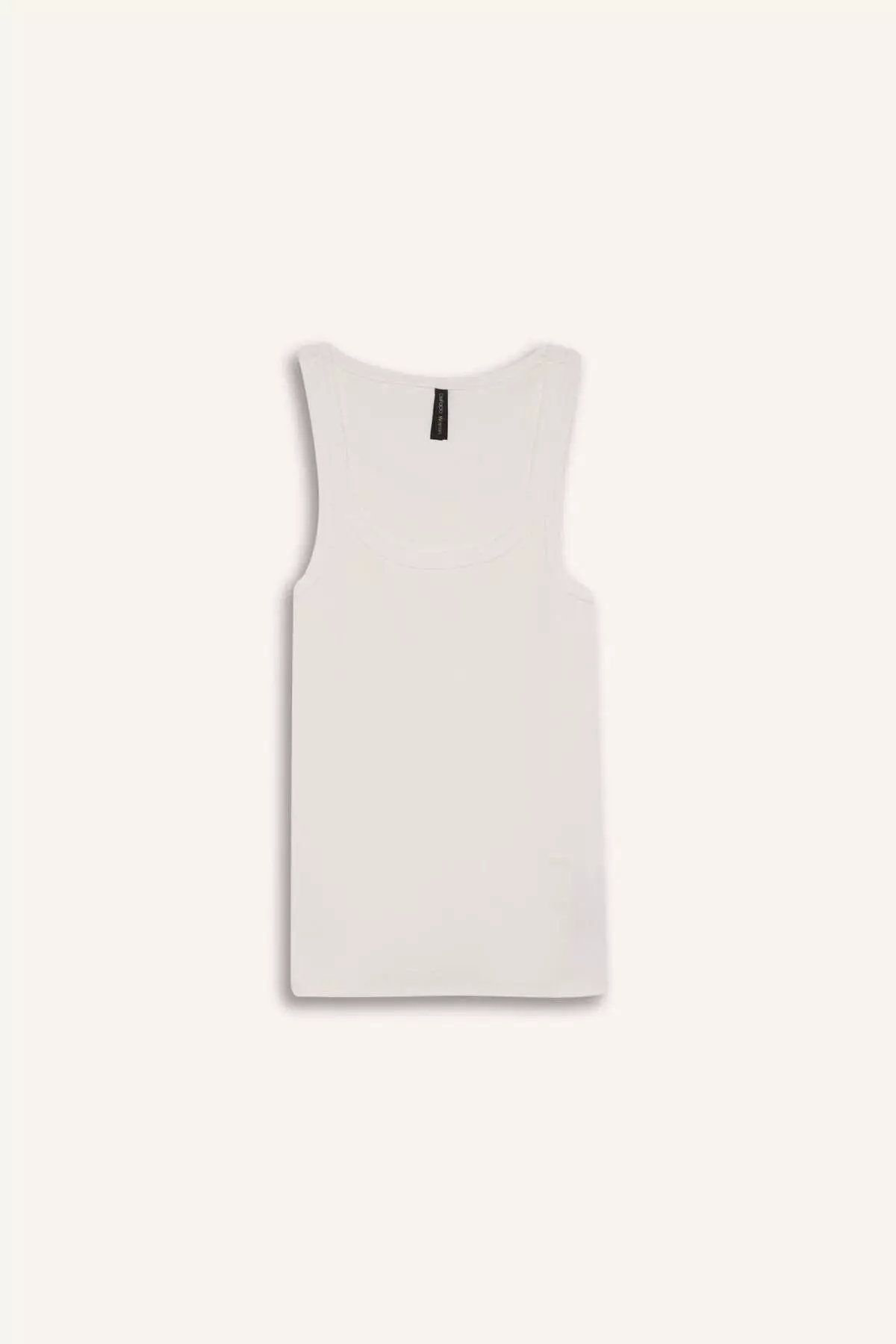 Slim Fit Slim Fit Basic Plain Round Neck Ribbed Camisole Undershirt E5539Ax25Sm