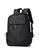 Lara black Men's Plain Water-proof Wear-resistant Nylon Zipper Backpack - Black F6064AC25F1342GS_1