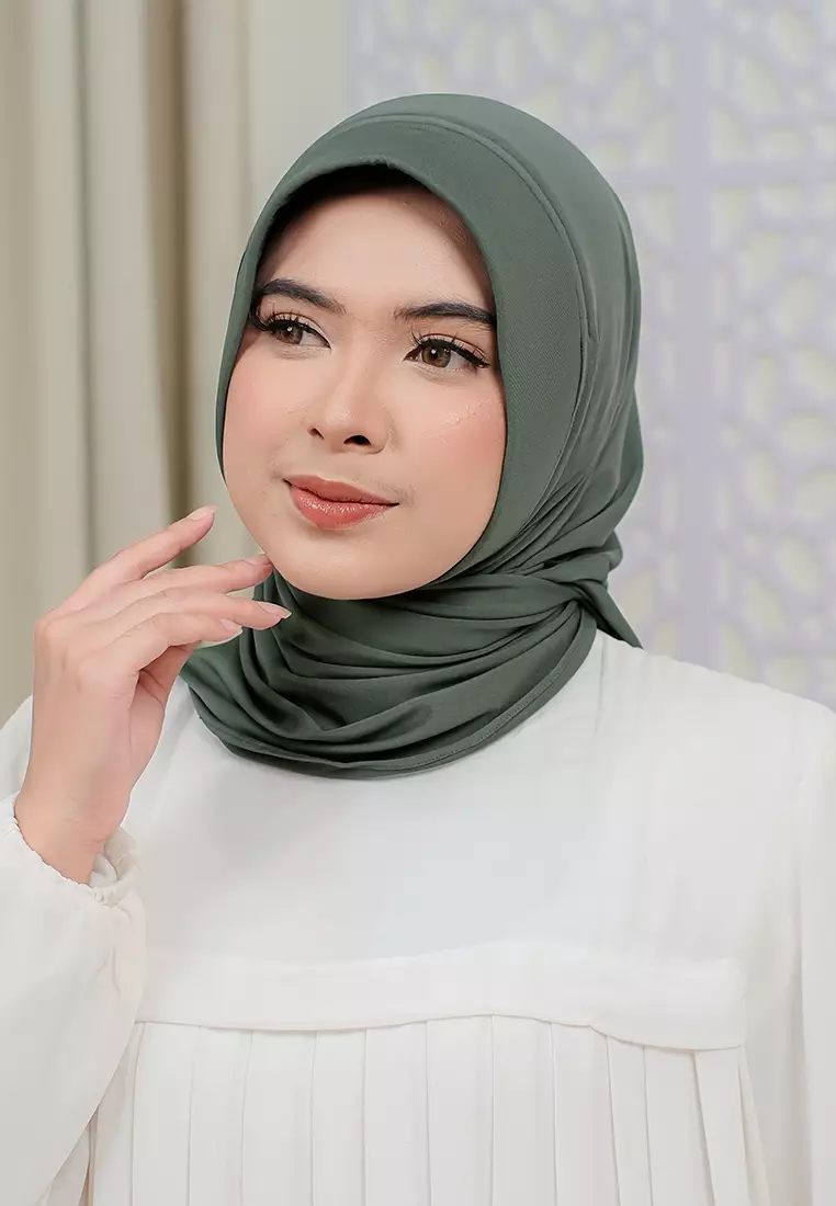 HIJAB INSTAN SOFTPAD AMEENA - PINE