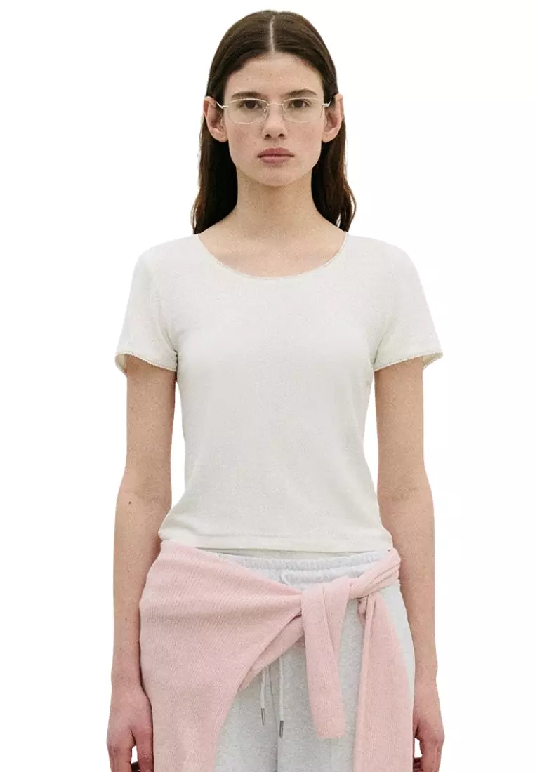 Nubasic Lace Ribbed T-Shirt