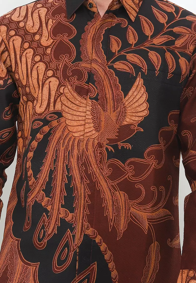 Batik Talenta Exclusive Lengan Panjng Dobby Katun Halus Samurai Black