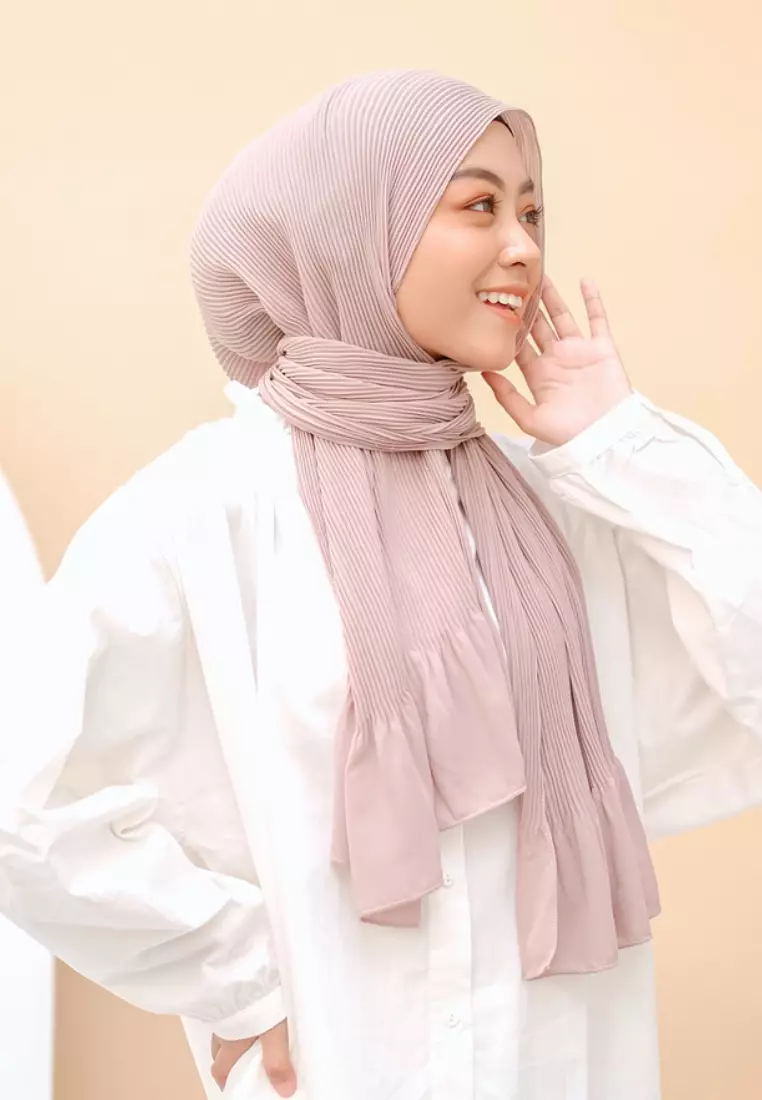 Bawal Pleats Shawl Peony