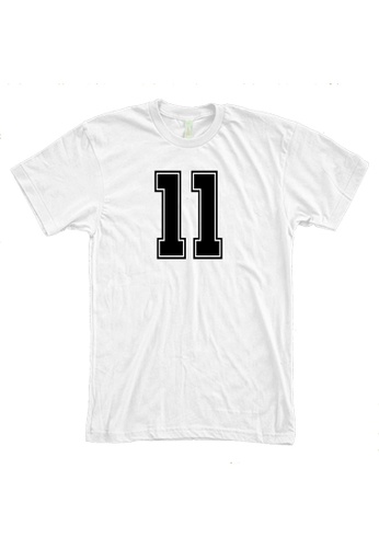 MRL Prints white Number Shirt 11 T-Shirt Customized Jersey 002B9AA834D60AGS_1