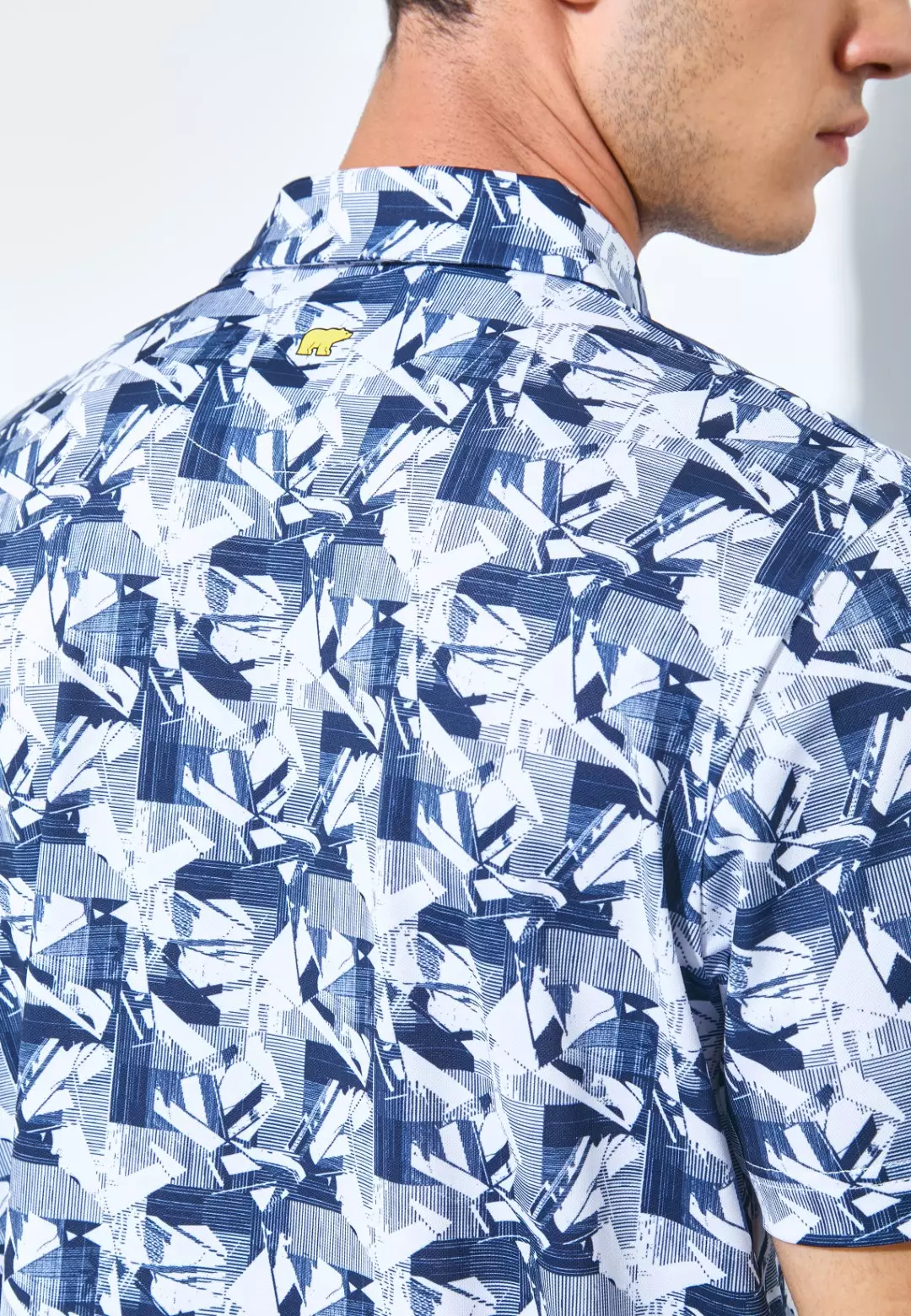 Jack Nicklaus Nevada Premium Tropical Print Polo Classic Navy