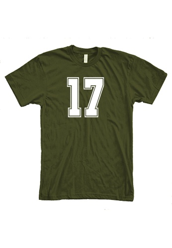 MRL Prints green Number Shirt 17 T-Shirt Customized Jersey EB250AA5232FADGS_1