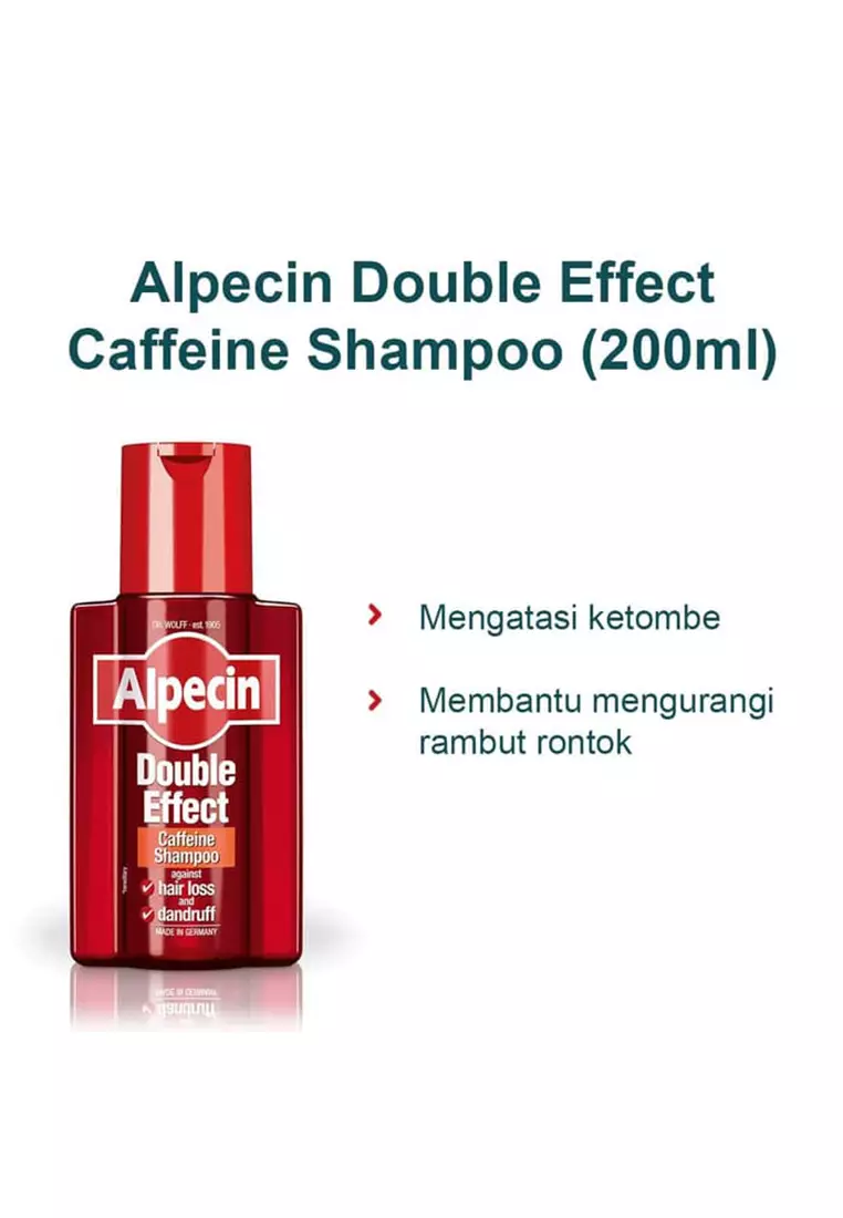 Alpecin Double Effect Shampo Ketombe & Rontok Pria/Dandruff Men Shampoo