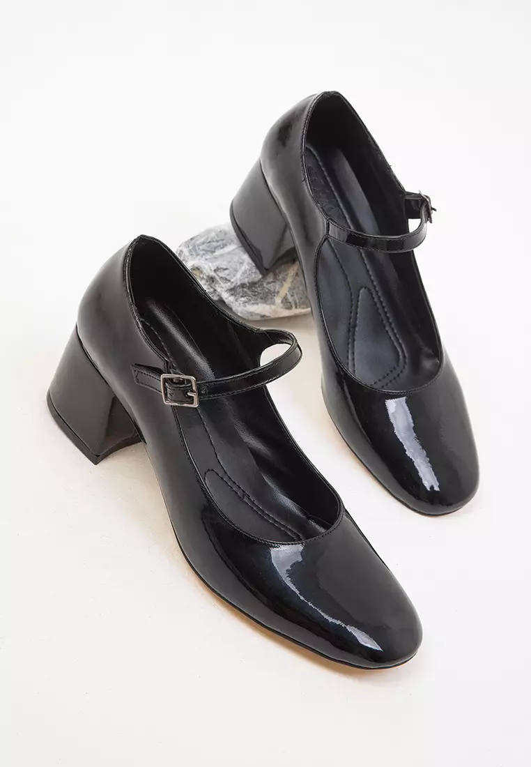 Ankle Strap Block Heels