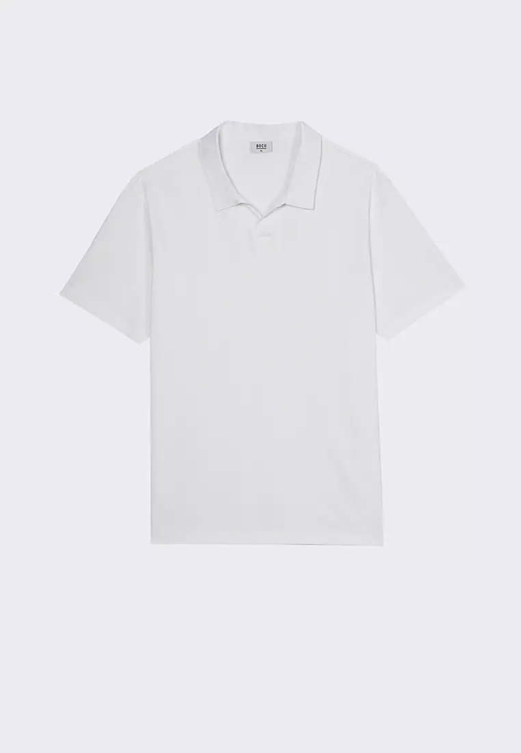 Men's Open Collar Light Pique Polo