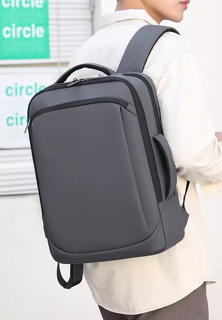 Buy A FRENZ Water Resistant Nylon Laptop Backpack with USB Charging ...