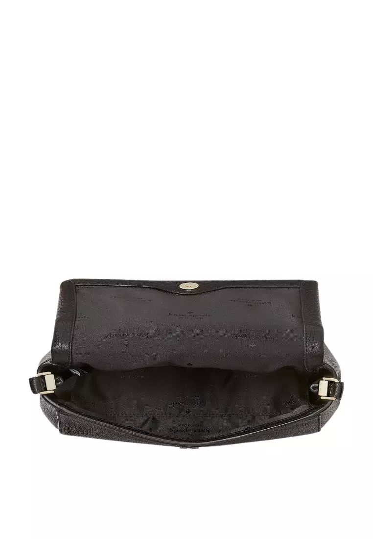 Leila Mini Zip Crossbody Black 