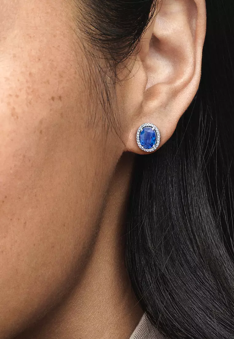 Buy PANDORA Pandora Sparkling Statement Halo Stud Earrings Online