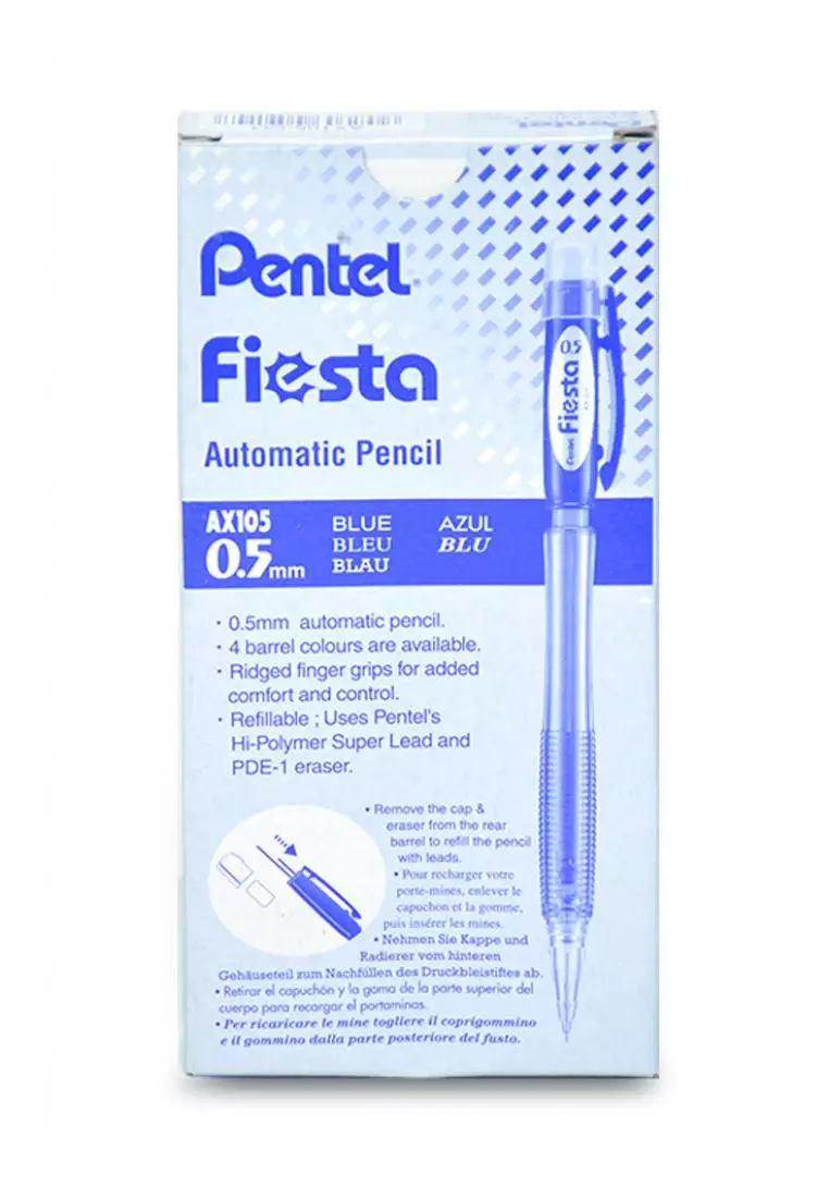 Pentel Fiesta - Porte mines - 0,5 mm - bleu pastel