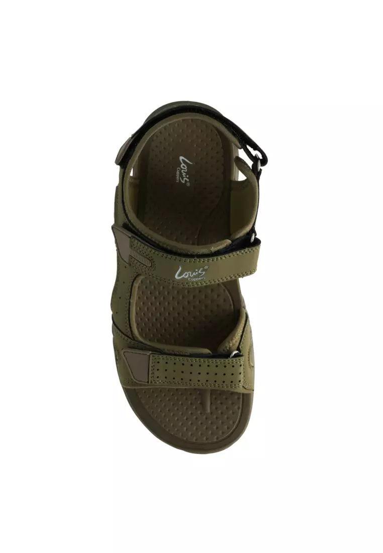 Men Slip On Faux Leather Classic Casual Sandals - 260141282