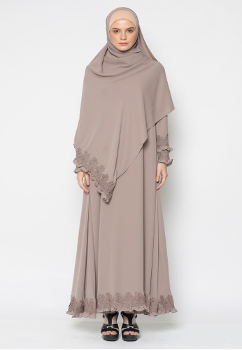 Buy Owlbynd Owl By Nora Danish Umrah Hajj Wear Sumaiyah Abaya Wide Shawl With Italian Lace Online Zalora Malaysia