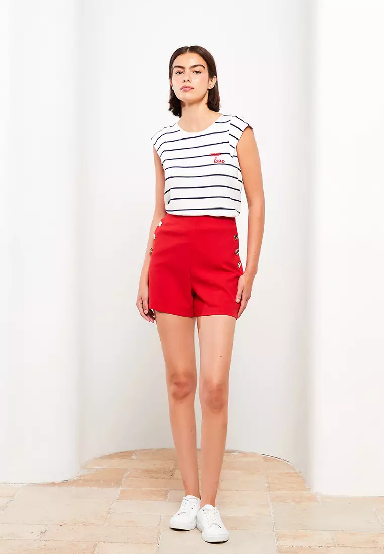 Buy LC WAIKIKI Zippered Waist Plain Appliqu Detailed Women s