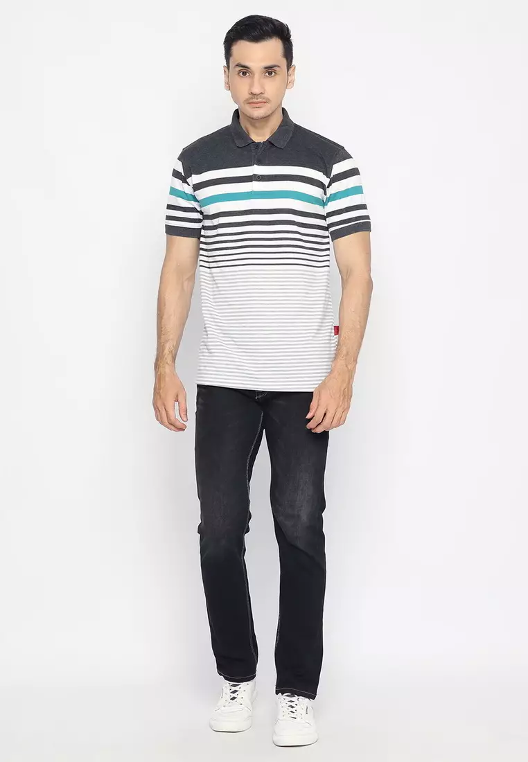 POLICE Polo Shirt Krah Polos Pria 207650021