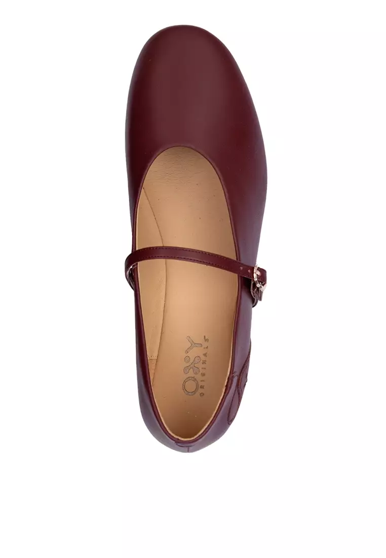 Women's Ballerina Flats Eos in Cherry