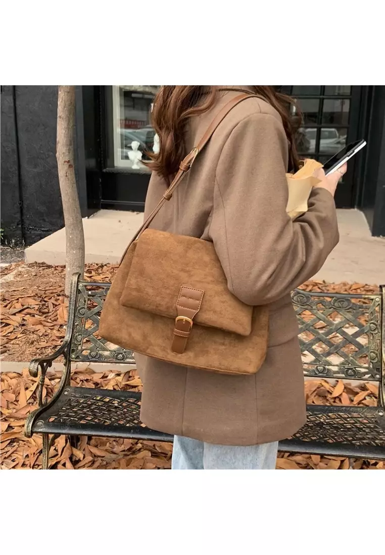 Drews Brown Shoulder Shopper Bags