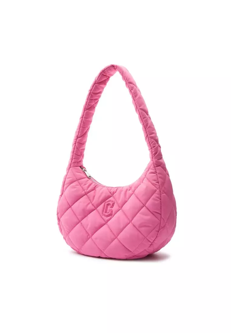 PADDING QUILTED M-HOBO BAG CLEVELAND INDIANS