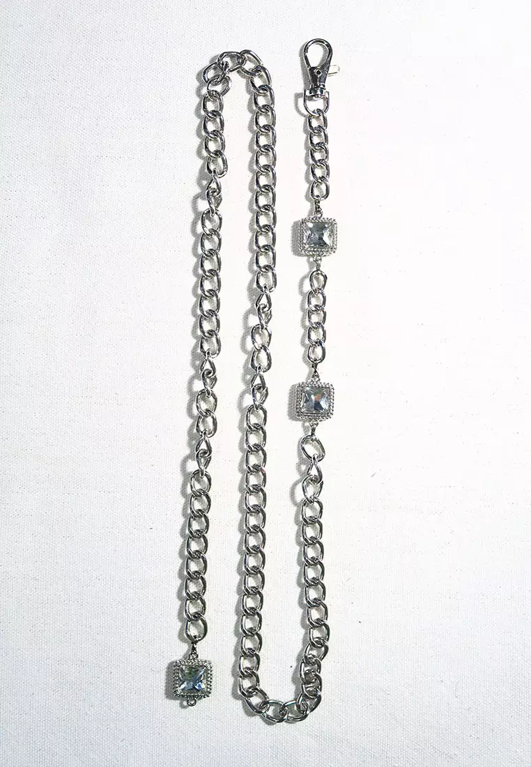 Rhinestone chain clearance belts