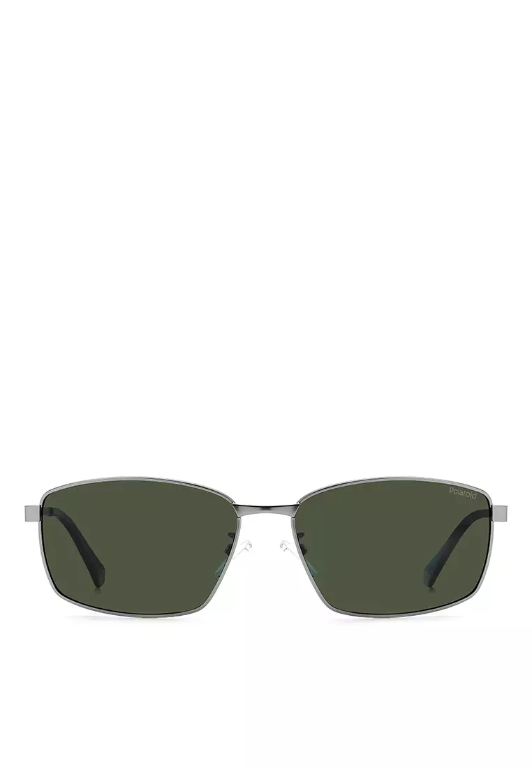 POLAROID Sunglasses  PLD 2137/G/S/X-R81-UC, Rectangle Shape with Silver color