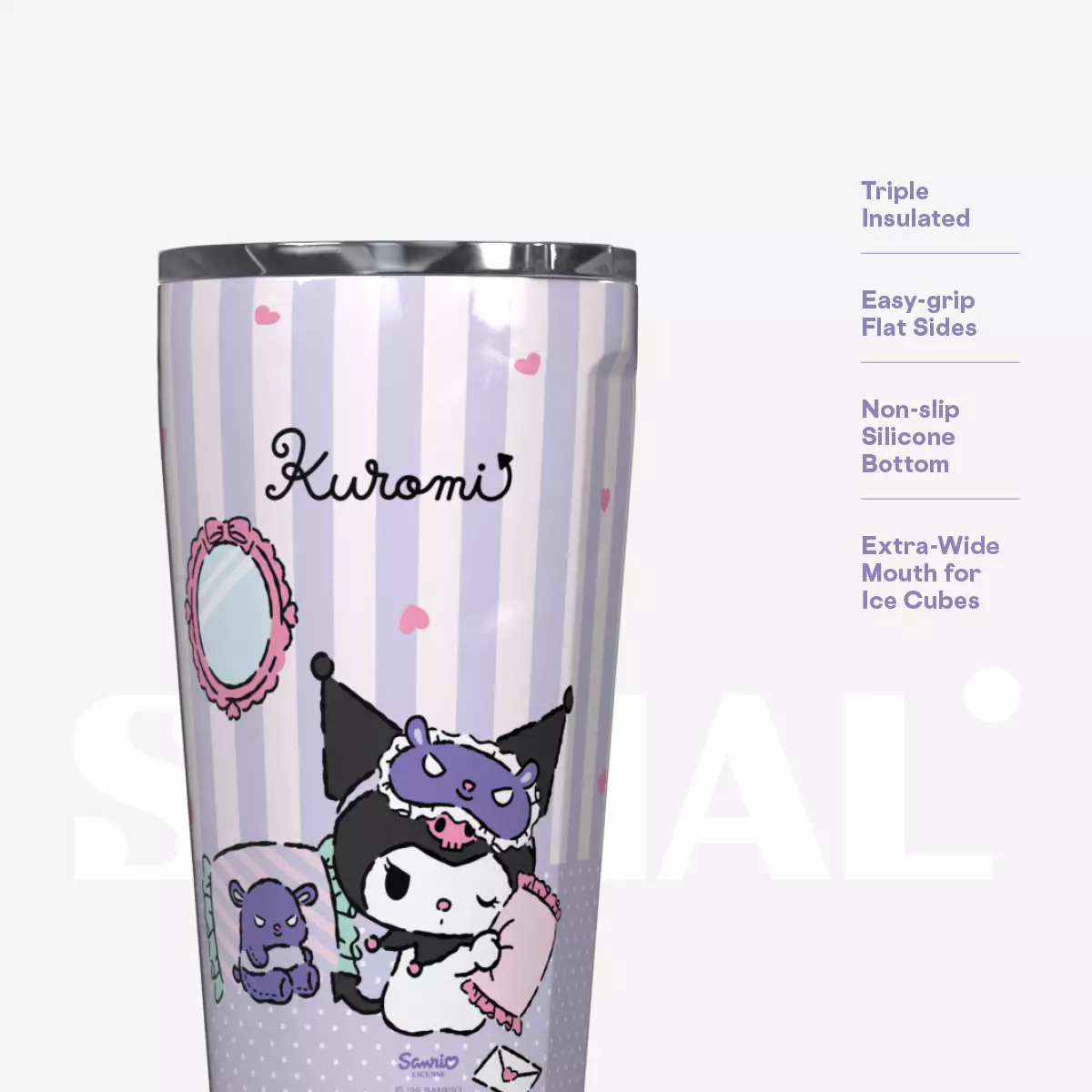 Corkcicle + Sanrio Characters - Kuromi Cozy Corner Tumbler