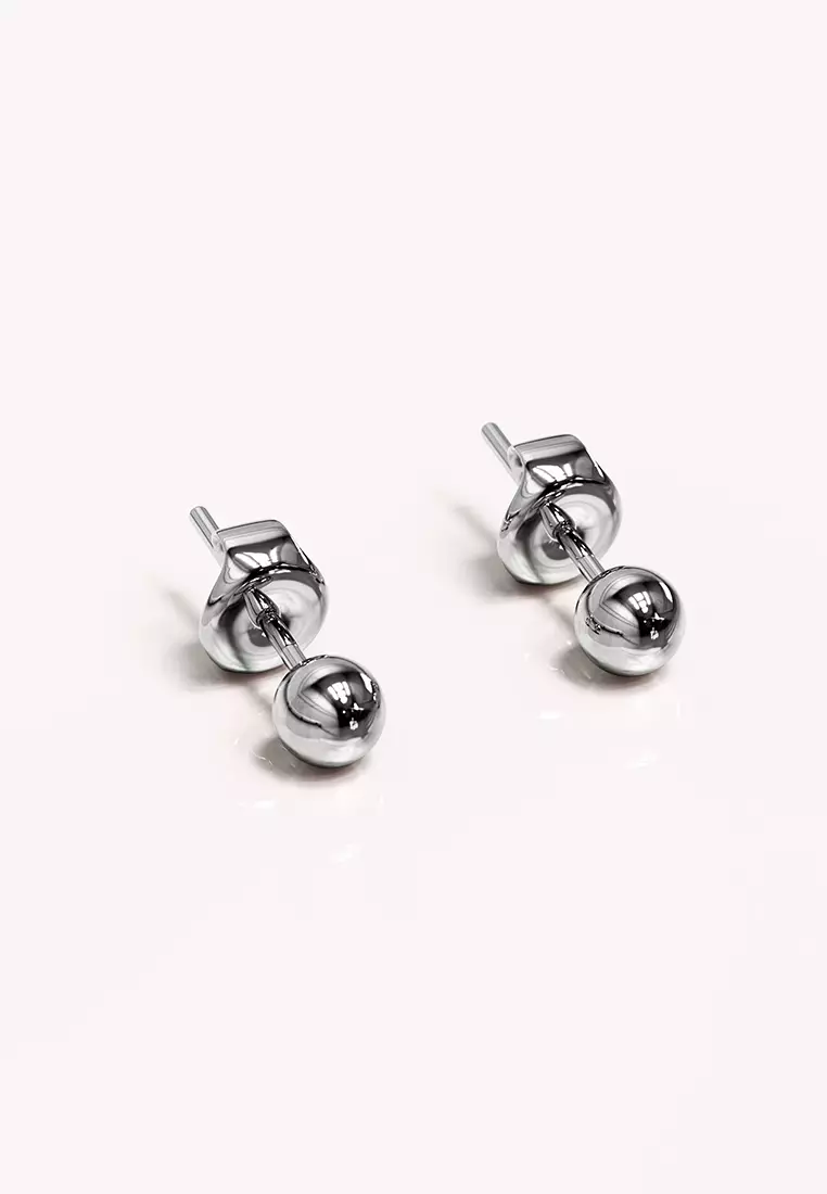 Silver Ball Stud 3.5mm-Silver