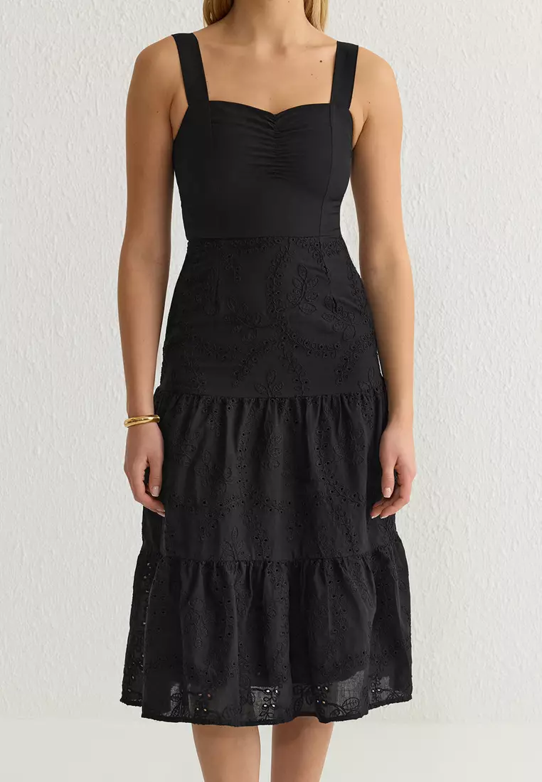 Open Embroidery Dress